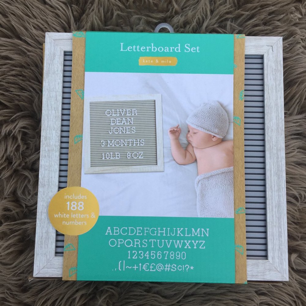NWT Letterboard set for baby